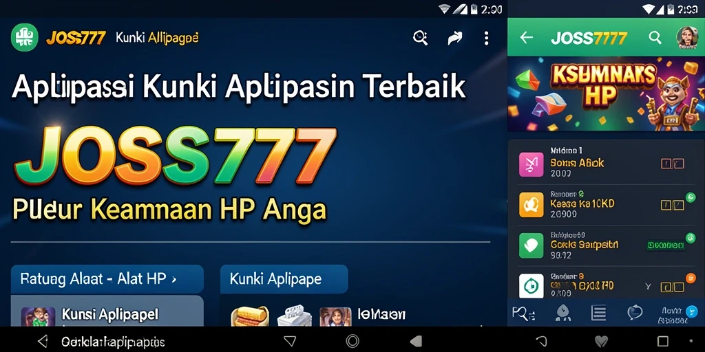 Tampilan antarmuka JOSS777 yang bersih dan fungsional.
