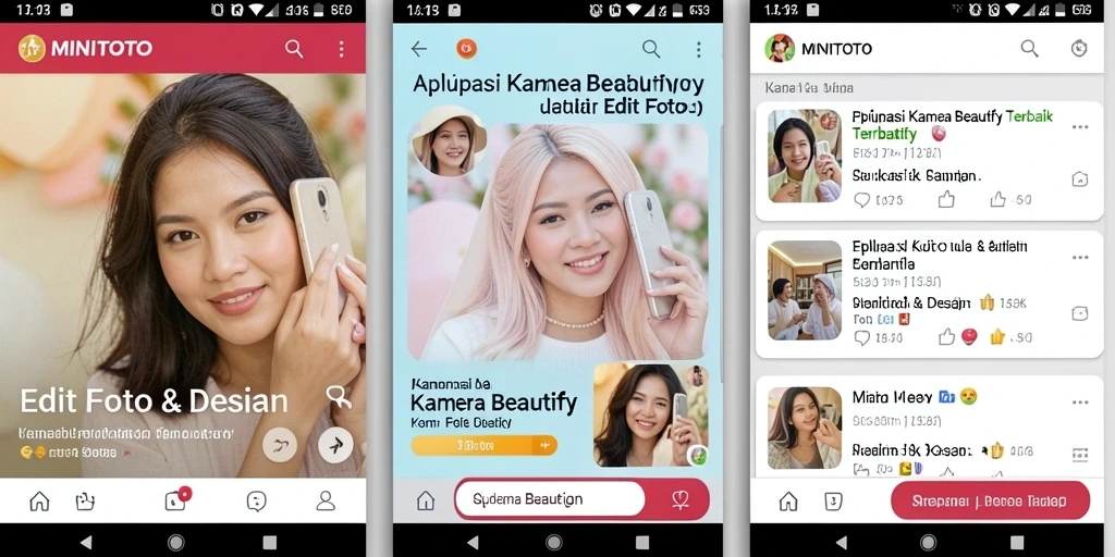 Antarmuka pengguna <strong>MINITOTO</strong> yang intuitif dan fitur editing menarik.
