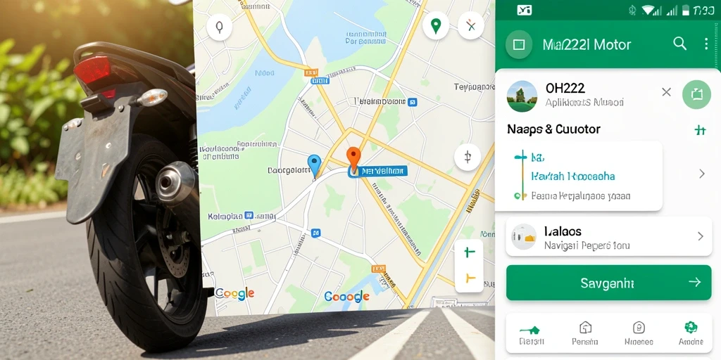 Tampilan antarmuka OH222 yang mudah digunakan untuk navigasi motor.