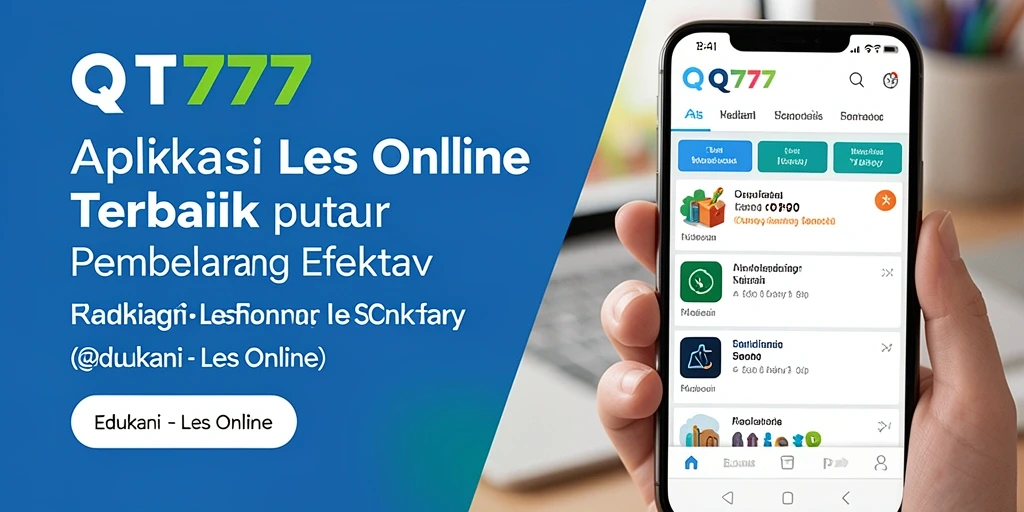 Antarmuka QT777 yang intuitif dan mudah dinavigasi untuk belajar online.