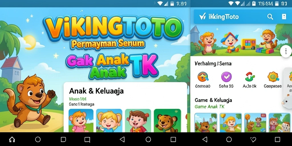 Tampilan antarmuka VIKINGTOTO yang cerah dan menarik untuk anak-anak.