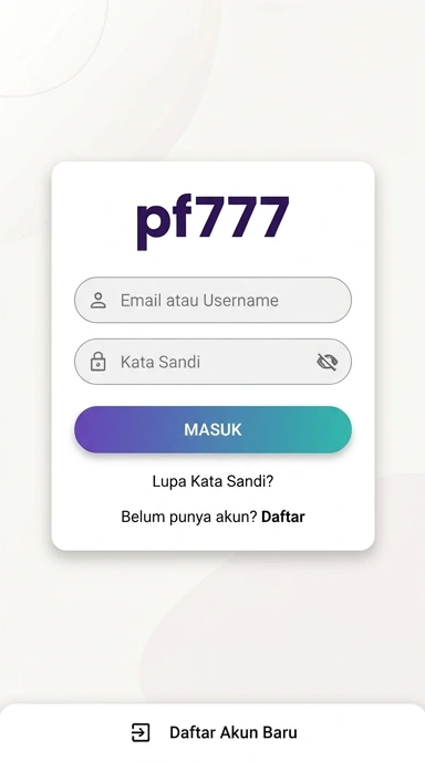 Cara Masuk Akun pf777 untuk Pengguna Android